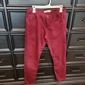 Eunina Burgundy Khaki Pants Size 13